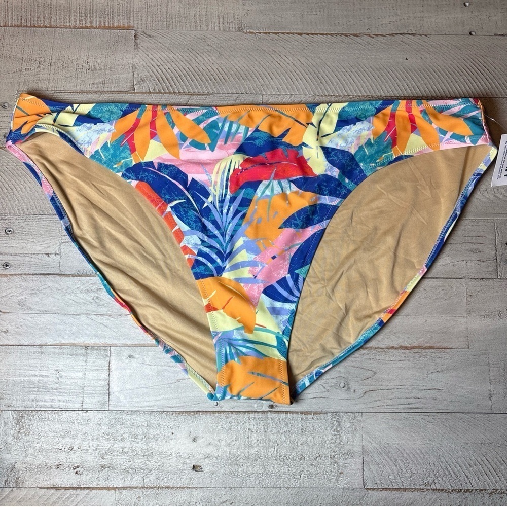 Floral Bikini Bottom Blue Red Yellow Pink Old Navy Woman's Size 3X NWT! - Picture 9 of 15
